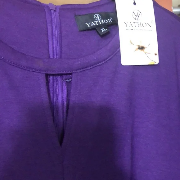 VINTAGE Style print flared print A-Line swing dress with pockets. SIZE: XL - Picture 8 of 8